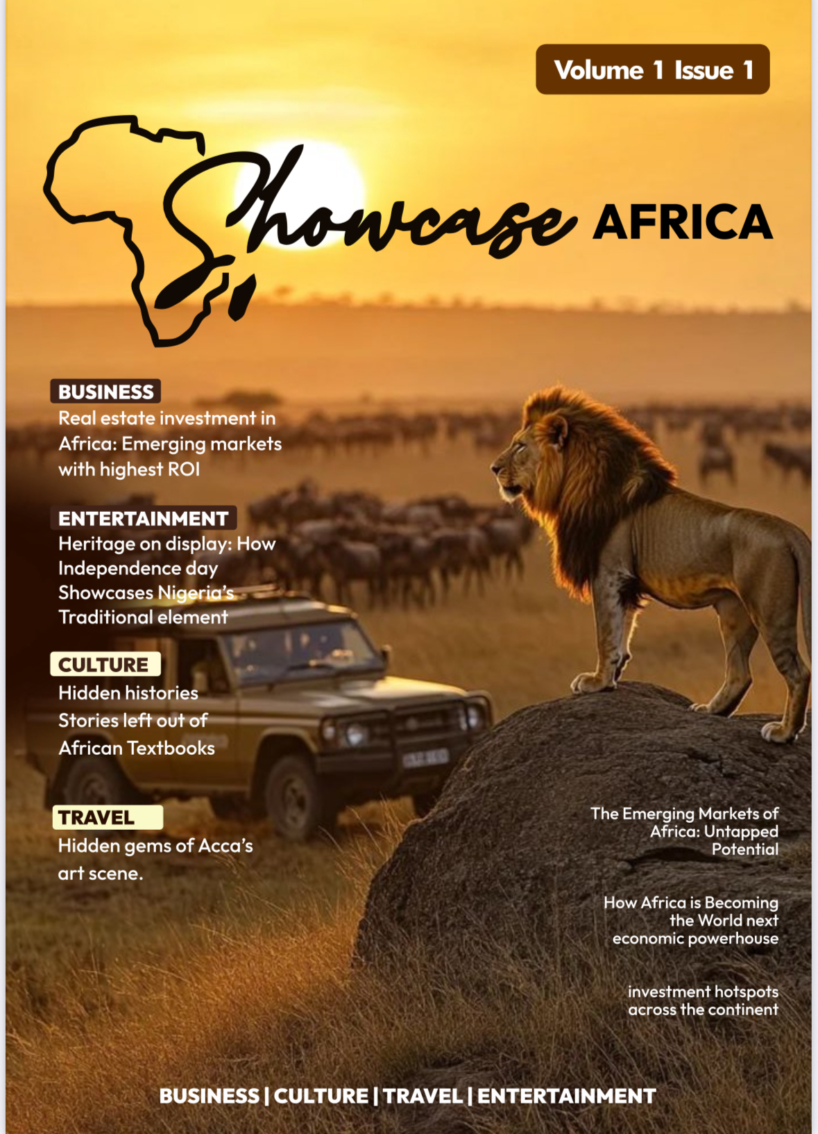 Magazine Cover - Volume 1, Issue 1